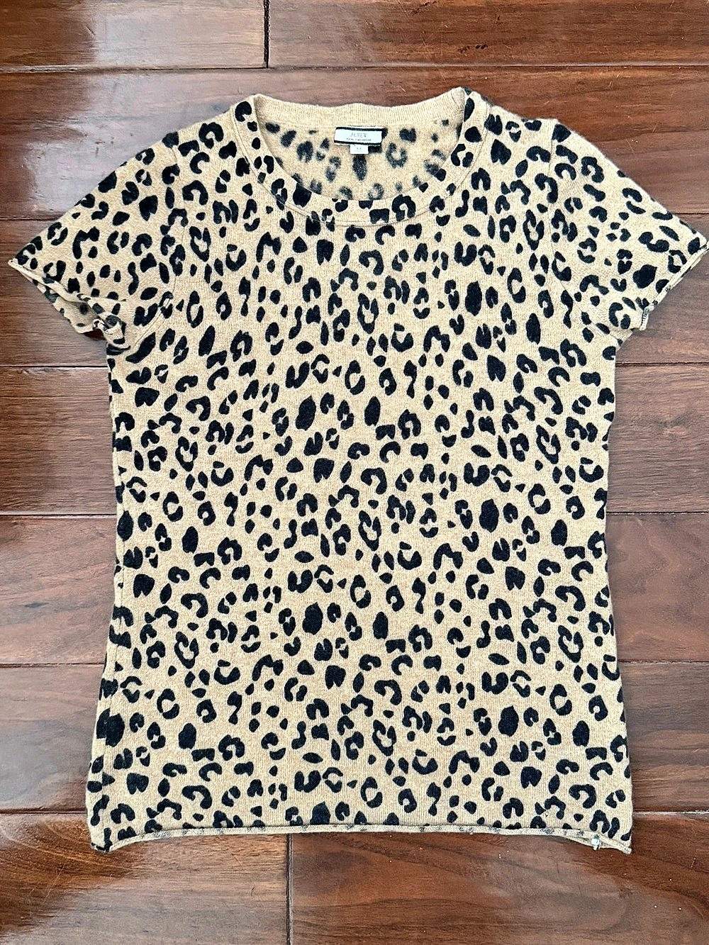 J.Crew Leopard Print Cashmere Sweater Medium